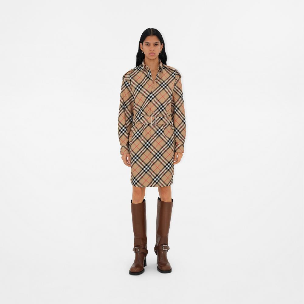 Burberry Vestido Camisero En Algodón CheckPrecio 990 00 €