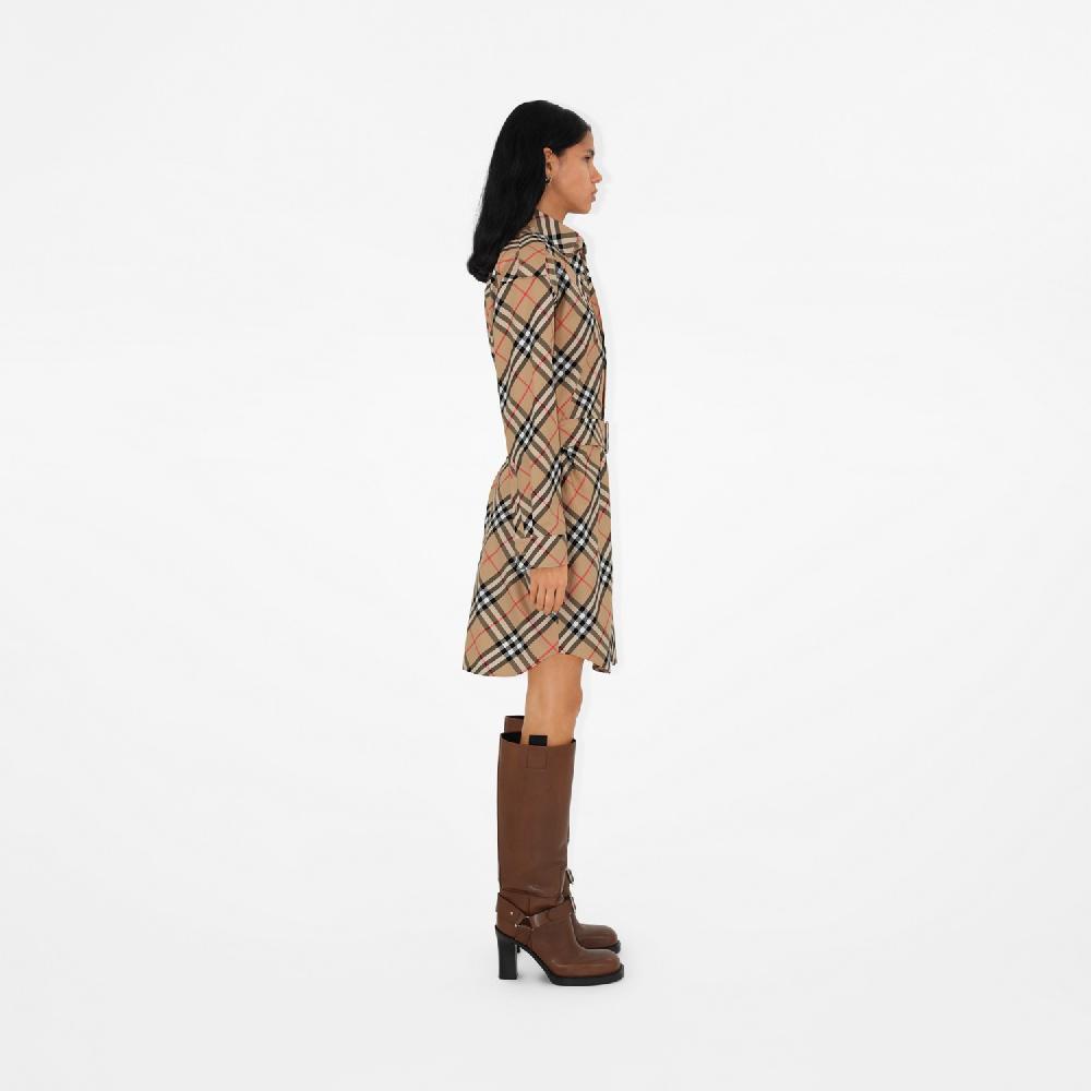 Burberry Vestido Camisero En Algodón CheckPrecio 990 00 €