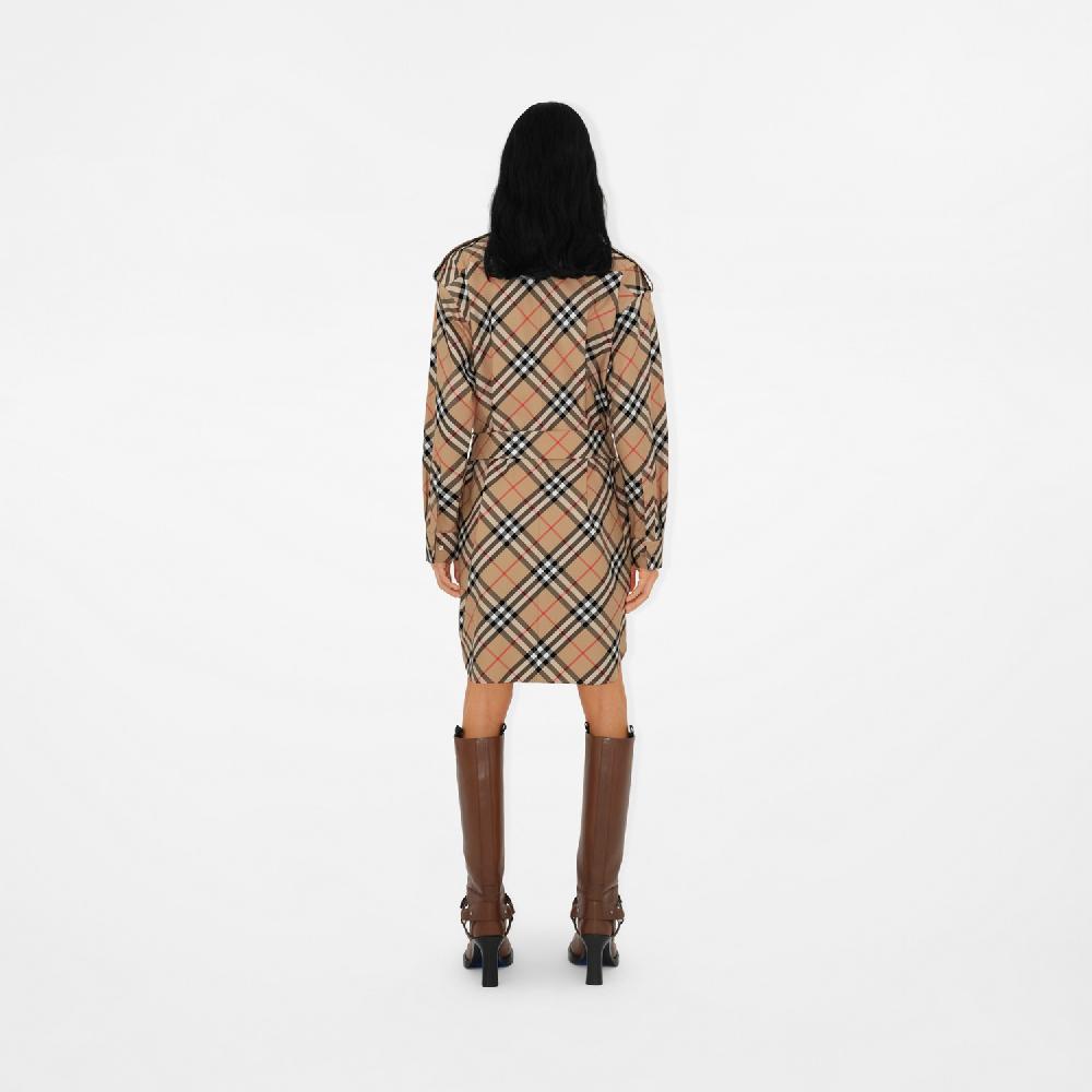 Burberry Vestido Camisero En Algodón CheckPrecio 990 00 €