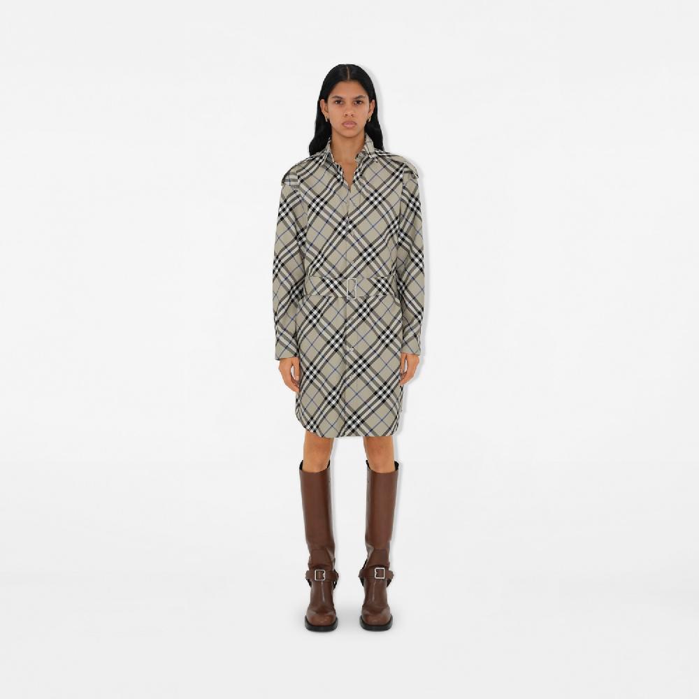 Burberry Vestido Camisero En Algodón CheckPrecio 990 00 €
