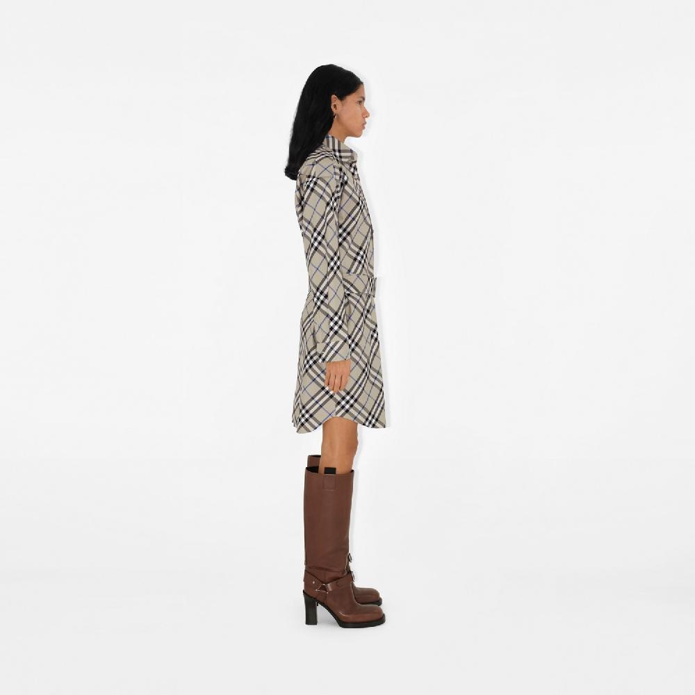 Burberry Vestido Camisero En Algodón CheckPrecio 990 00 €