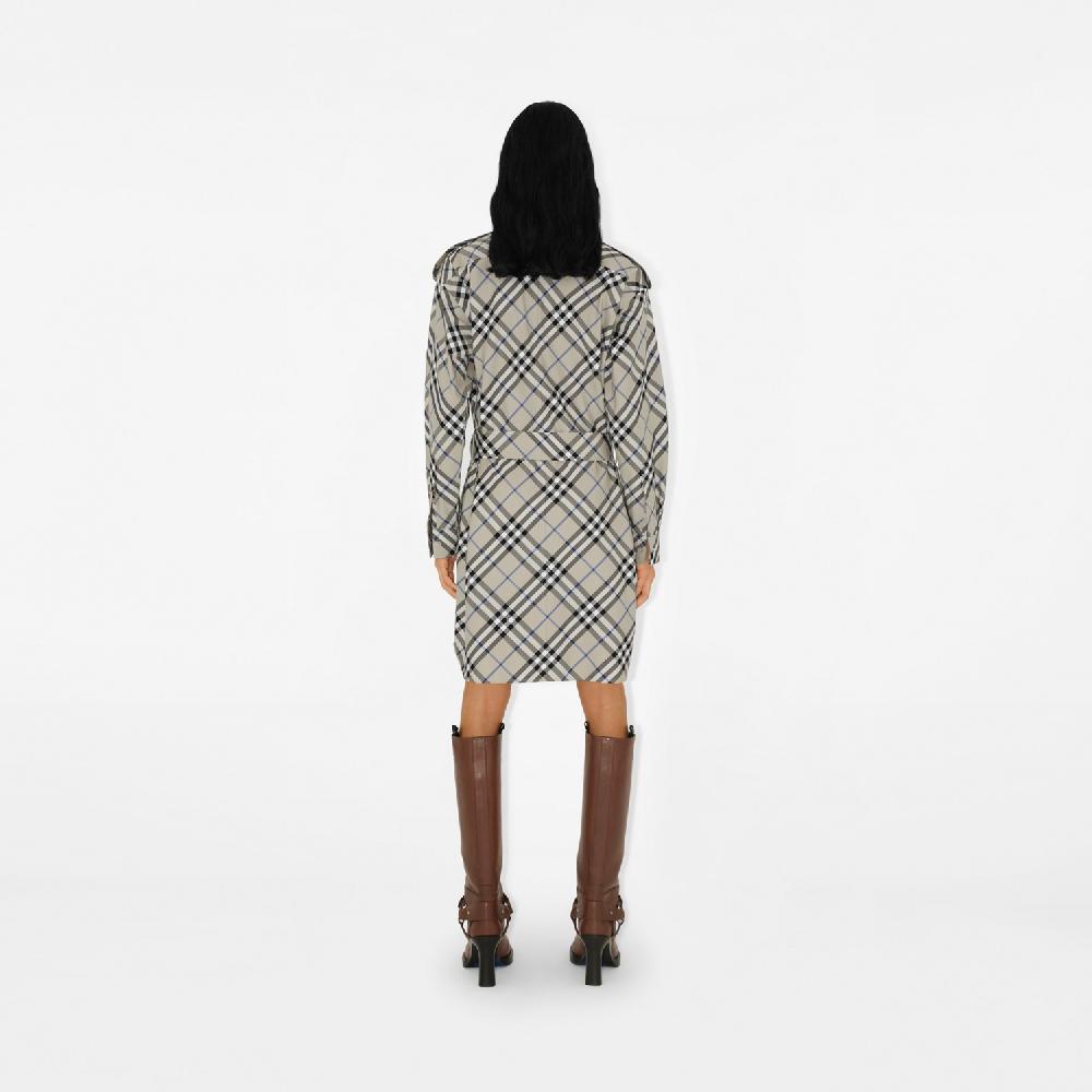 Burberry Vestido Camisero En Algodón CheckPrecio 990 00 €