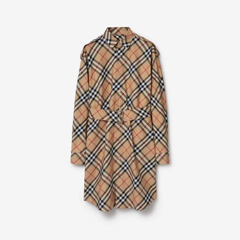 Burberry Vestido camisero en algodón CheckPrecio 990 00 €