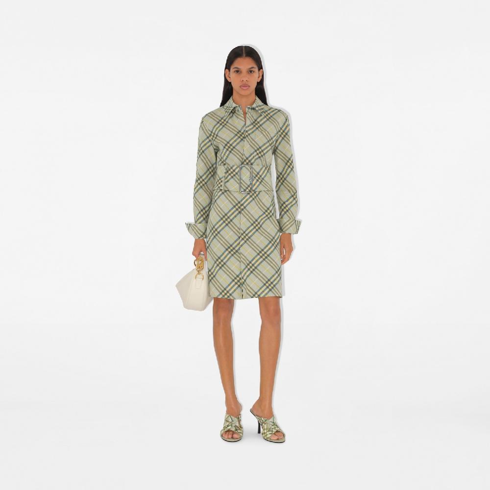 Burberry Vestido Camisero En Lino Elástico CheckPrecio 1.650 00 € Novedades