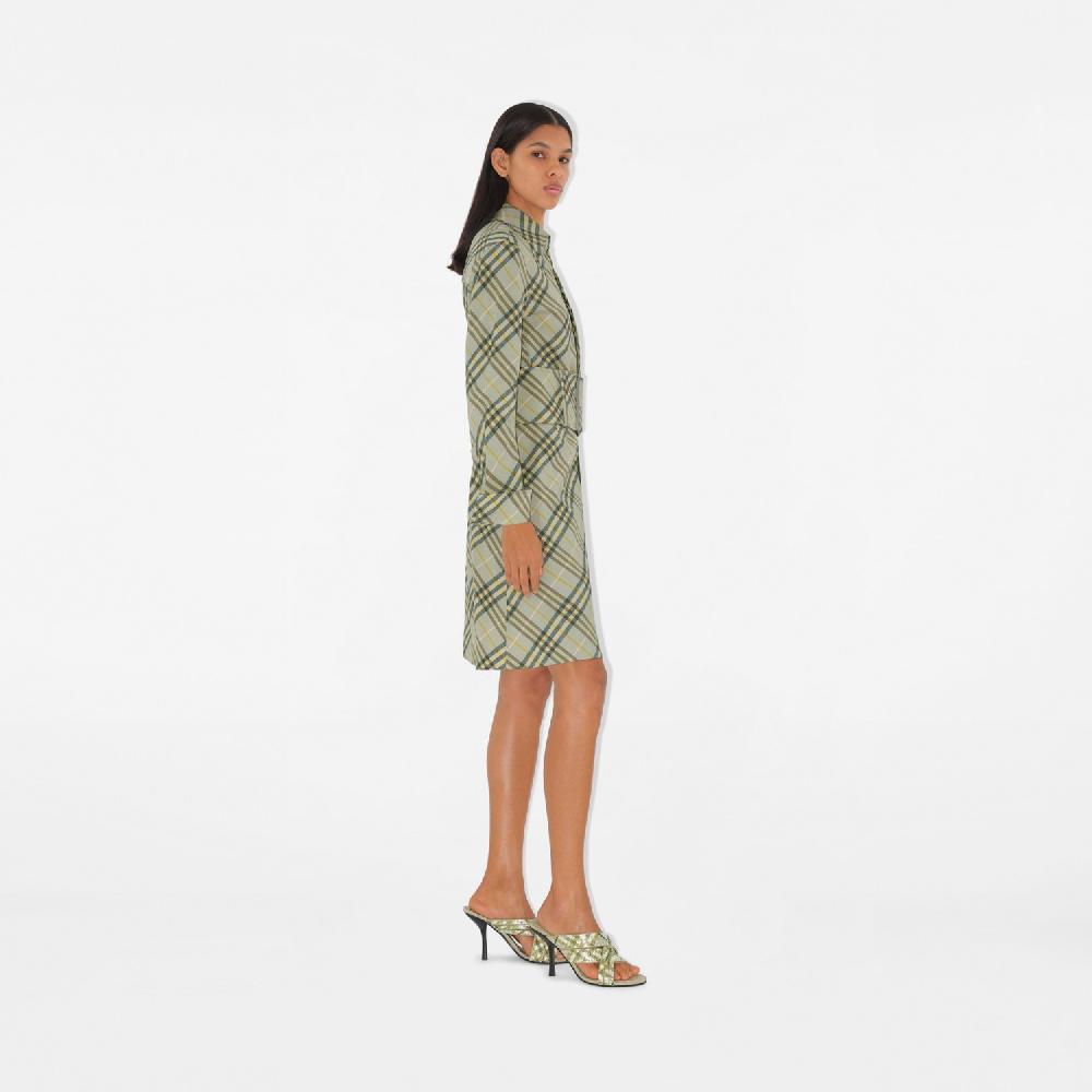 Burberry Vestido Camisero En Lino Elástico CheckPrecio 1.650 00 € Novedades