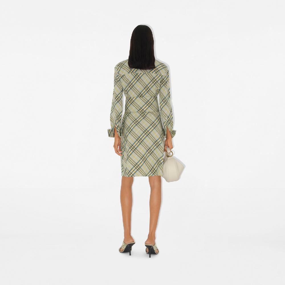 Burberry Vestido Camisero En Lino Elástico CheckPrecio 1.650 00 € Novedades