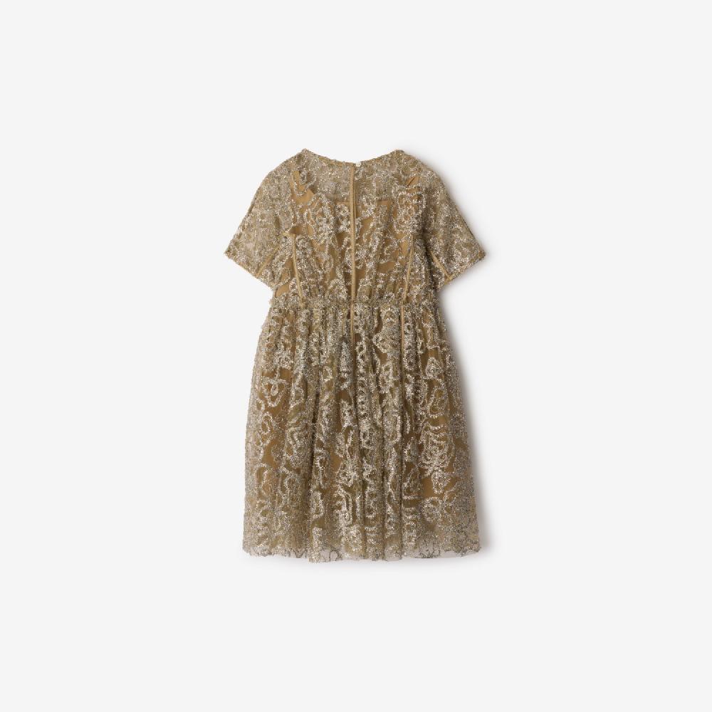 Burberry Vestido De Tul MetalizadoPrecio 860 00 € 3-14 Años