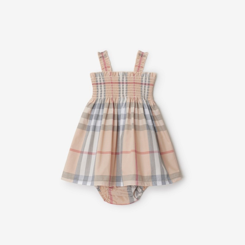 Burberry Vestido en algodón Check con cubrepañalPrecio 250 00 € 1-18 meses