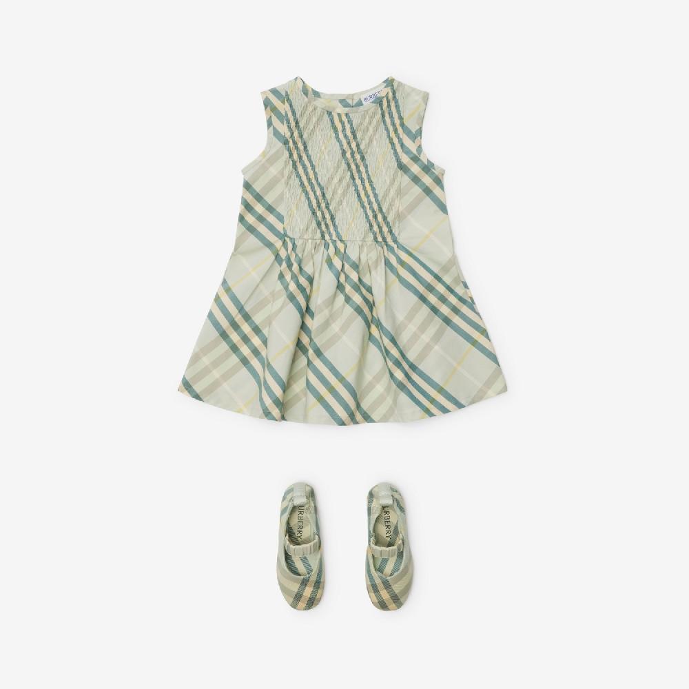 Burberry Vestido En Algodón CheckPrecio 350 00 € 6-24 Meses