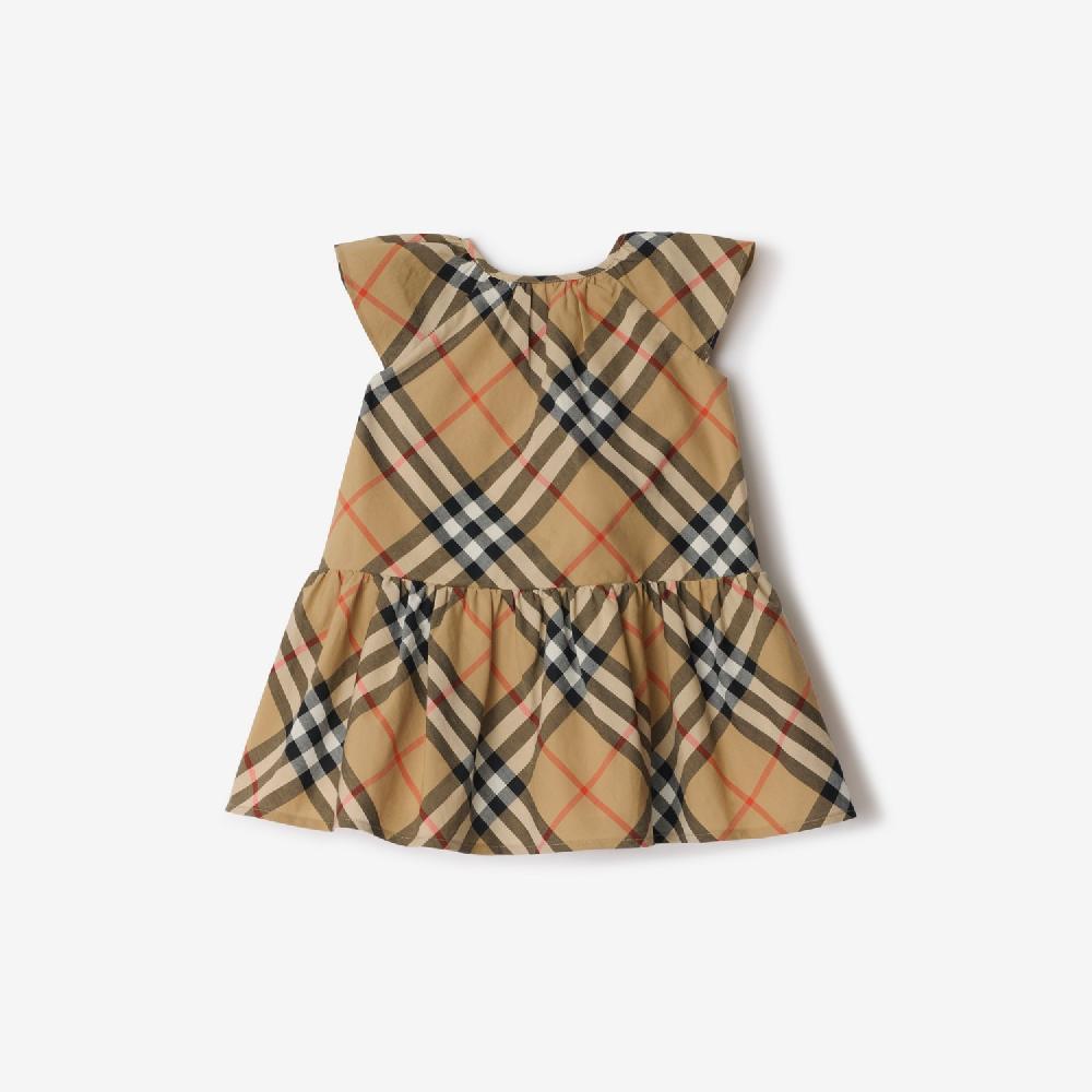 Burberry Vestido En Algodón CheckPrecio 350 00 € 6-24 Meses