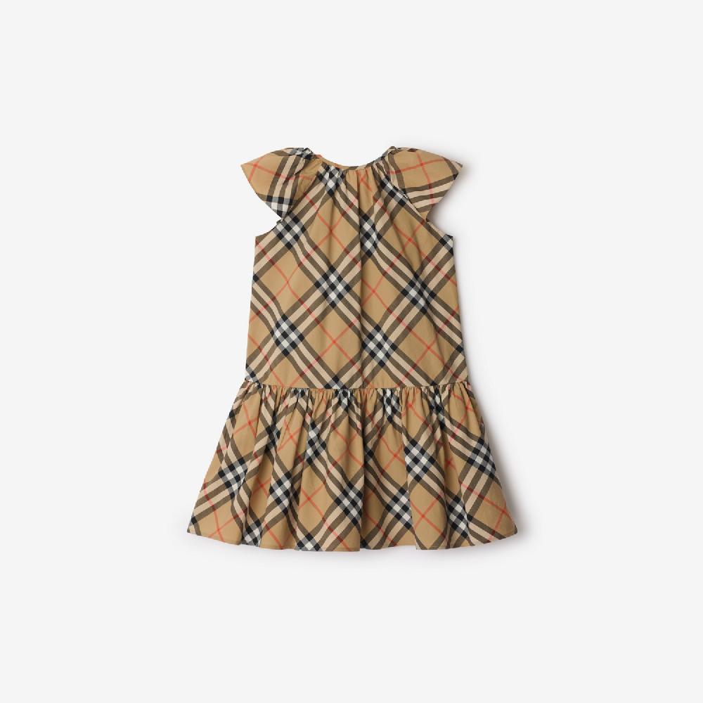 Burberry Vestido En Algodón CheckPrecio 380 00 € 3-14 Años