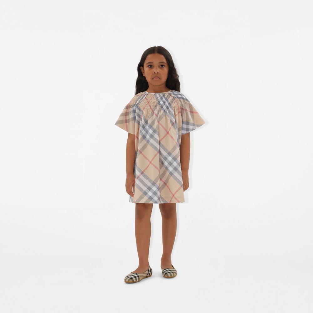 Burberry Vestido En Algodón CheckPrecio 420 00 € 3-14 Años