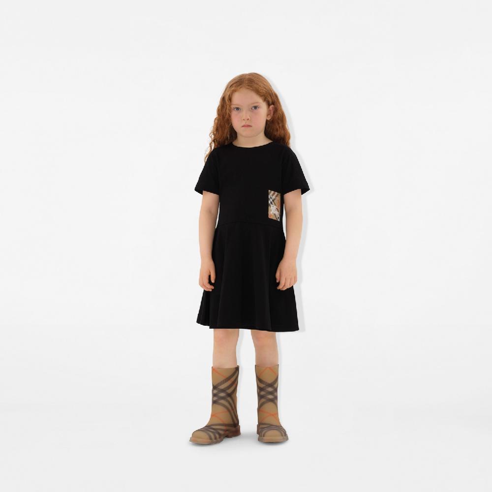 Burberry Vestido En Algodón Con Etiqueta CheckPrecio 290 00 € 3-14 Años