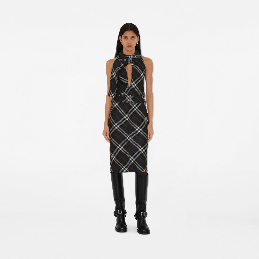 Burberry Vestido En Lana Y Seda CheckPrecio 1.750 00 €