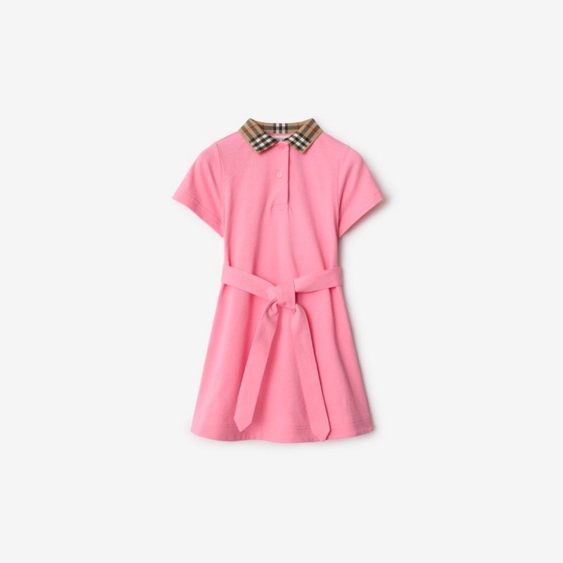 Burberry Vestido tipo polo en algodón con cuello CheckPrecio 270 00 € 3-14 años