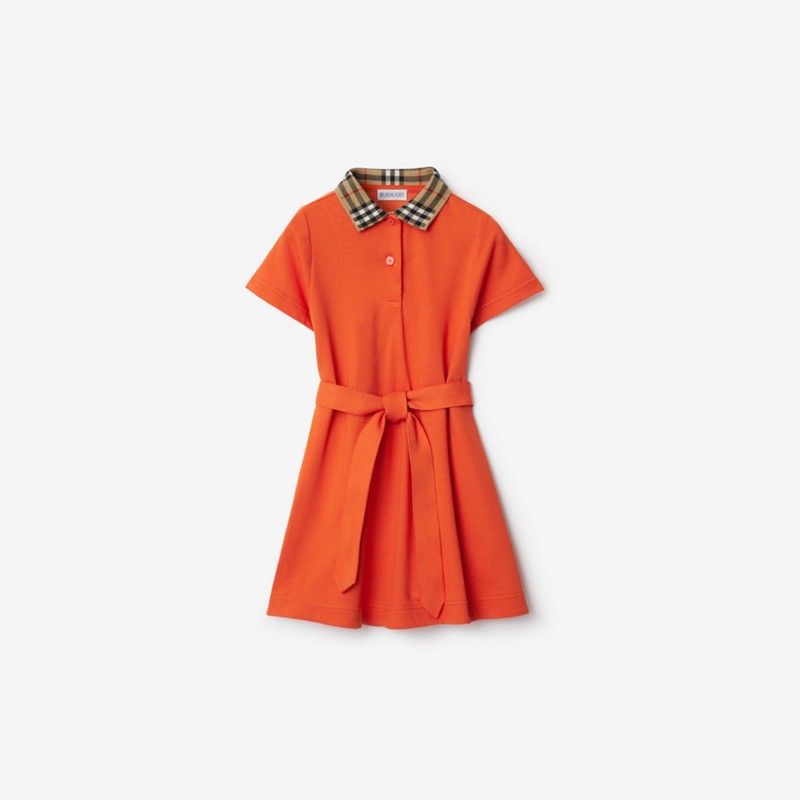 Burberry Vestido tipo polo en algodón con cuello CheckPrecio 270 00 € 3-14 años
