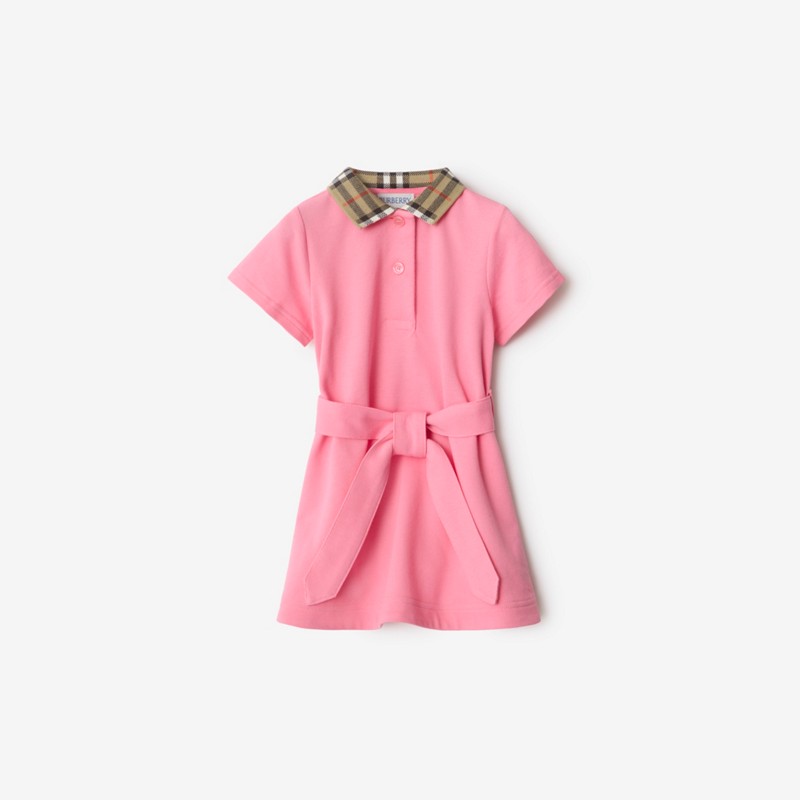 Burberry Vestido tipo polo en algodón con cuello CheckPrecio 230 00 € 6-24 meses