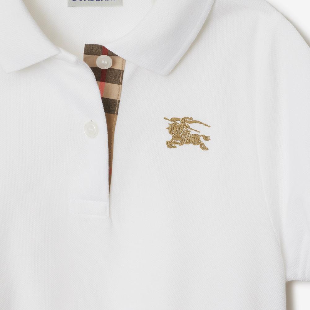 Burberry Vestido Tipo Polo En AlgodónPrecio 240 00 € 3-14 Años