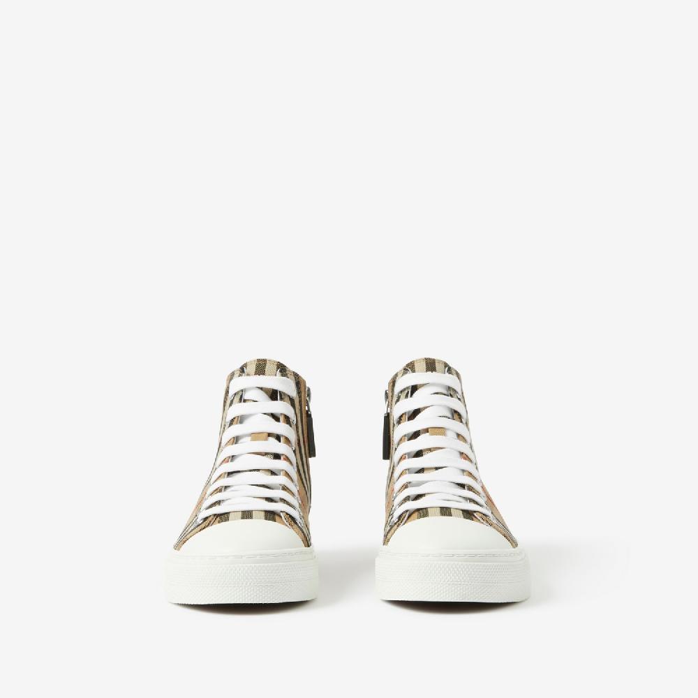 Burberry Zapatillas Deportivas De Botín En Algodón CheckPrecio 360 00 € 4-14 Años