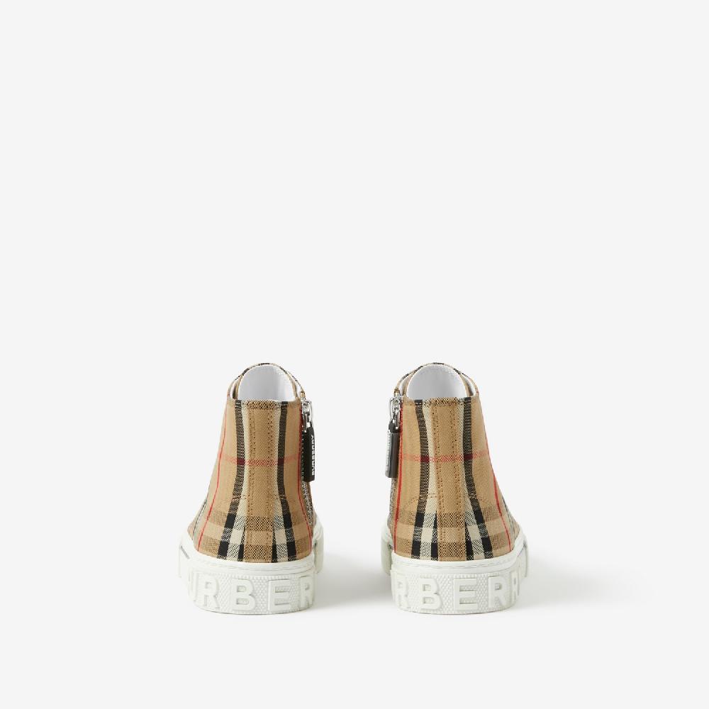 Burberry Zapatillas Deportivas De Botín En Algodón CheckPrecio 360 00 € 4-14 Años