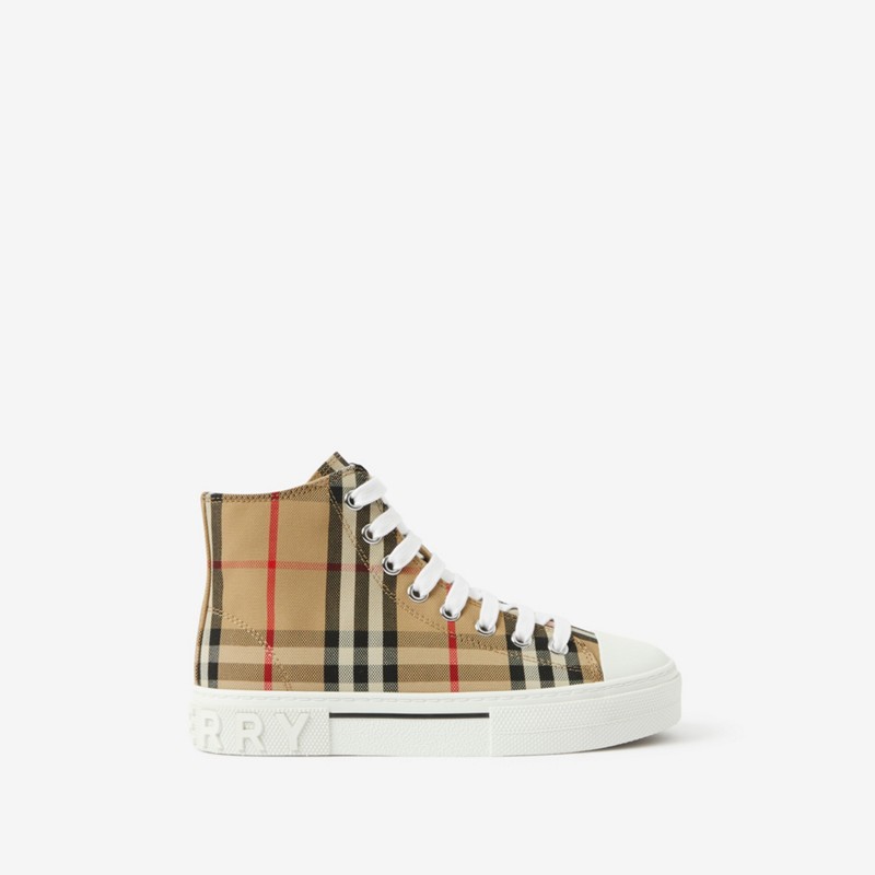 Burberry Zapatillas deportivas de botín en algodón CheckPrecio 360 00 € 4-14 años