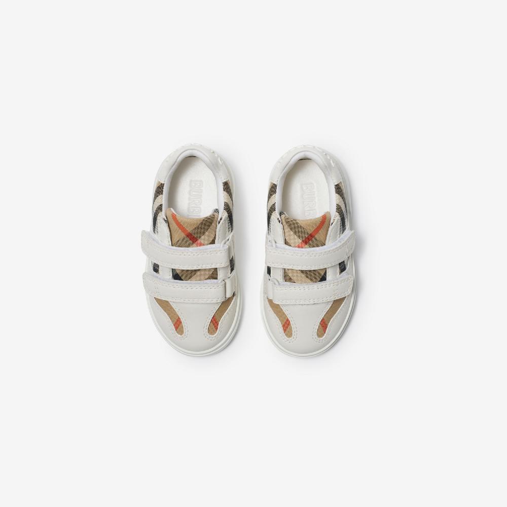 Burberry Zapatillas Deportivas En Algodón Check Y PielPrecio 290 00 € 0-24 Meses