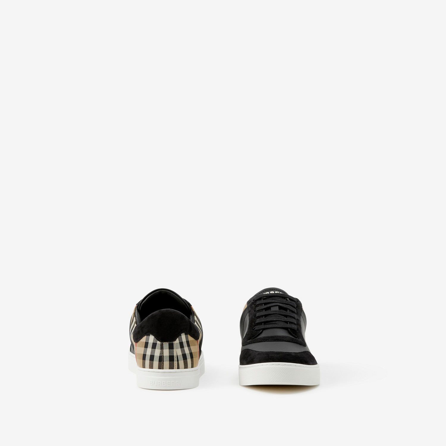 Burberry Zapatillas Deportivas En Piel Ante Y CheckPrecio 590 00 €