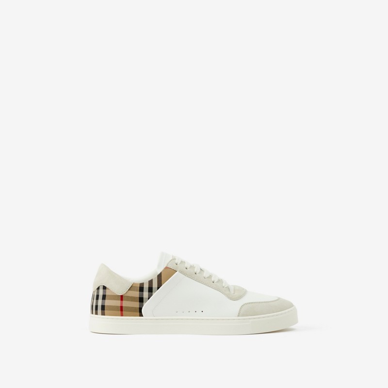 Burberry Zapatillas deportivas en piel ante y CheckPrecio 590 00 €
