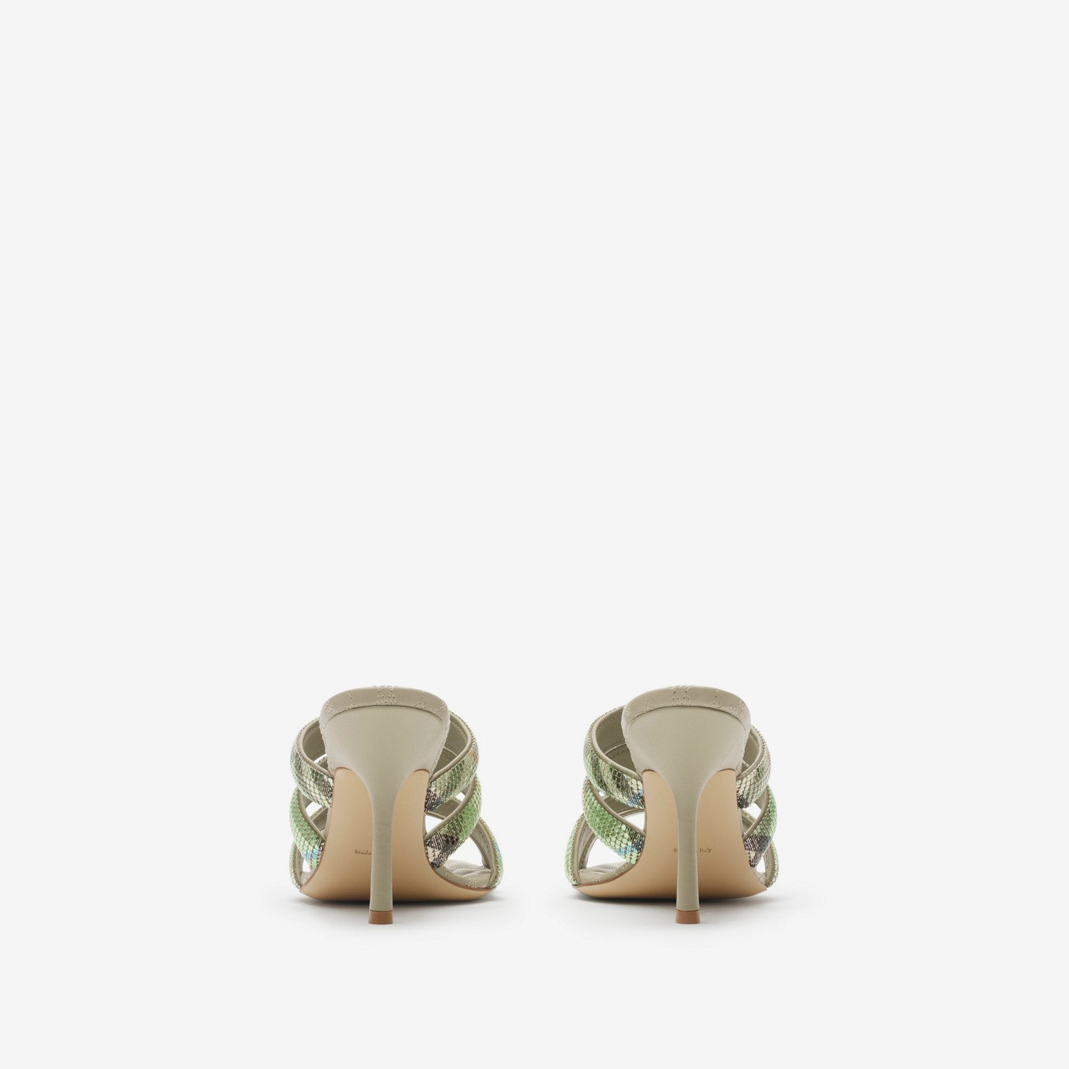 Burberry Zuecos De Tiras Mews En Malla CheckPrecio 990 00 €