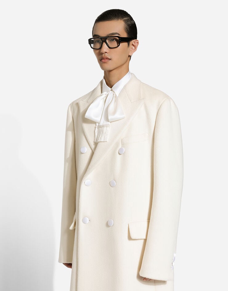 Dolce & Gabbana Abrigo De Botonadura Doble De Cachemira