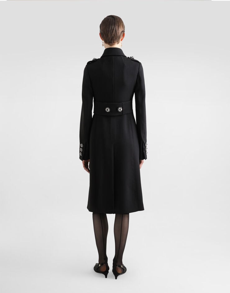 Dolce & Gabbana Abrigo De Botonadura Doble De Lana Con Botones Joya