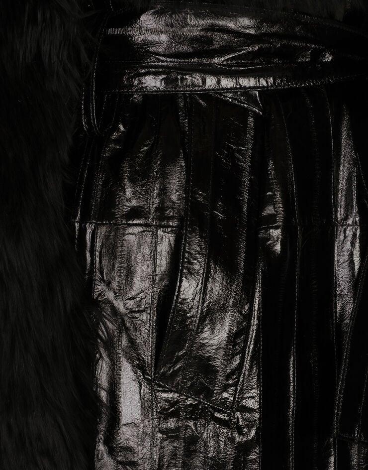 Dolce & Gabbana Abrigo De Botonadura Sencilla Con Cinturón De Alpaca Y Anguila