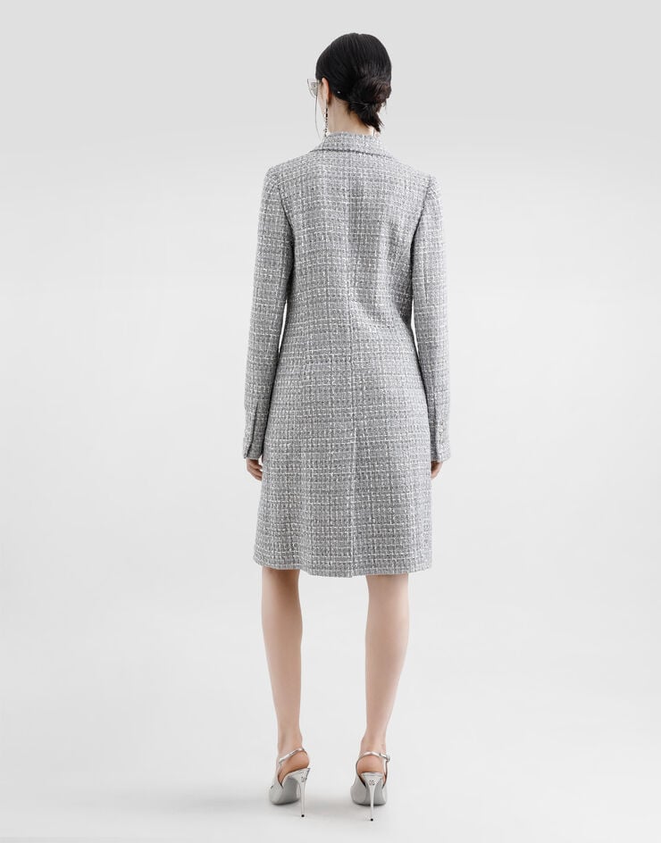 Dolce & Gabbana Abrigo De Botonadura Sencilla De Tweed Bouclé Lamé