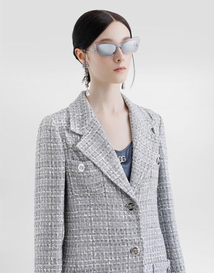 Dolce & Gabbana Abrigo De Botonadura Sencilla De Tweed Bouclé Lamé