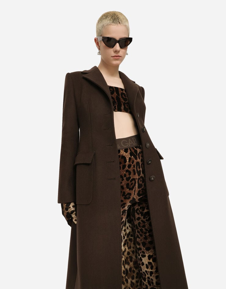 Dolce & Gabbana Abrigo Largo De Lana Y Cachemira Con Botonadura Sencilla