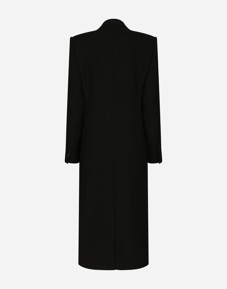 Dolce & Gabbana Abrigo Largo Tipo Esmoquin De Botonadura Sencilla De Lana