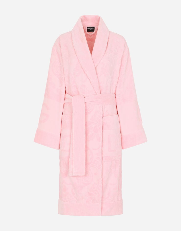 Dolce & Gabbana Albornoz en jacquard de rizo de algodón