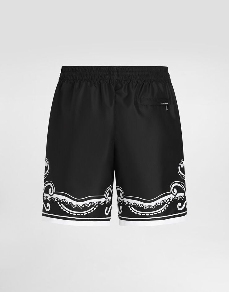Dolce & Gabbana Bañador Bóxer Medio Con Estampado Bandana