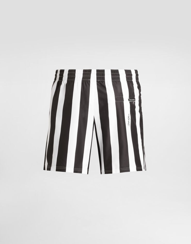 Dolce & Gabbana Bañador Bóxer Medio Con Estampado De Raya