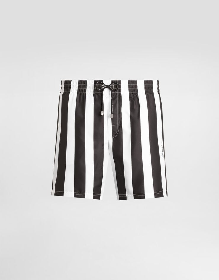 Dolce & Gabbana Bañador bóxer medio con estampado de raya