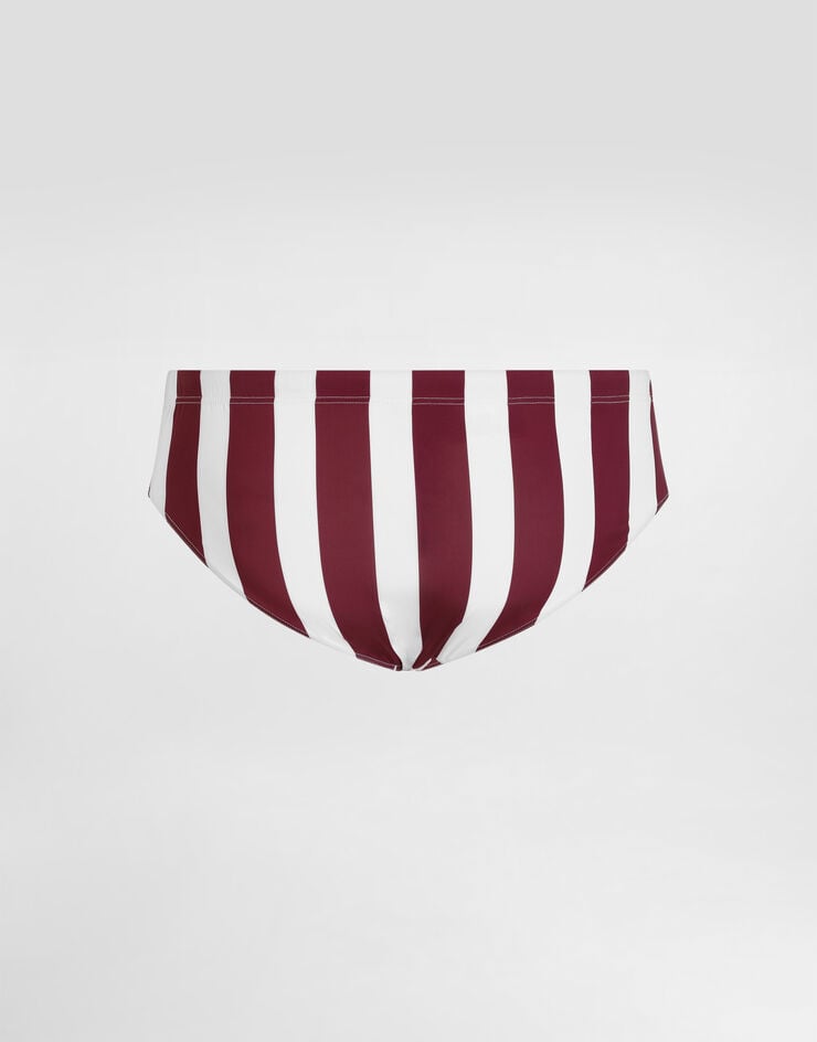 Dolce & Gabbana Bañador Slip Alto Con Estampado De Raya