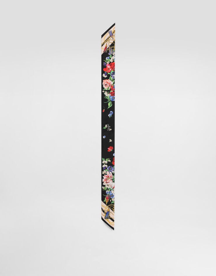 Dolce & Gabbana Bandana De Sarga Con Estampado De Flores 6 X 100