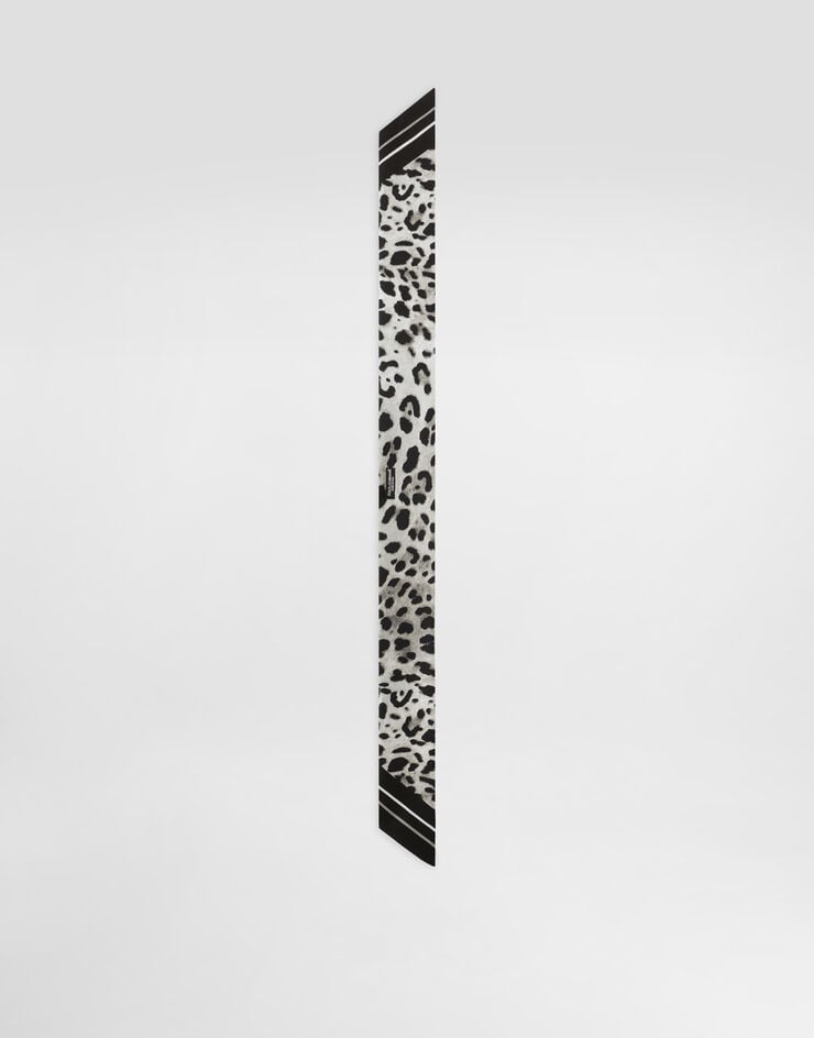 Dolce & Gabbana Bandana De Sarga Con Estampado Leopardo 6 X 100