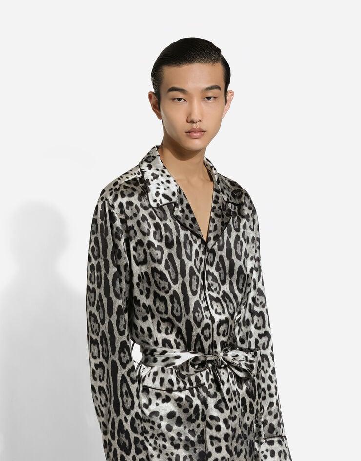 Dolce & Gabbana Batín De Raso Con Estampado De Leopardo