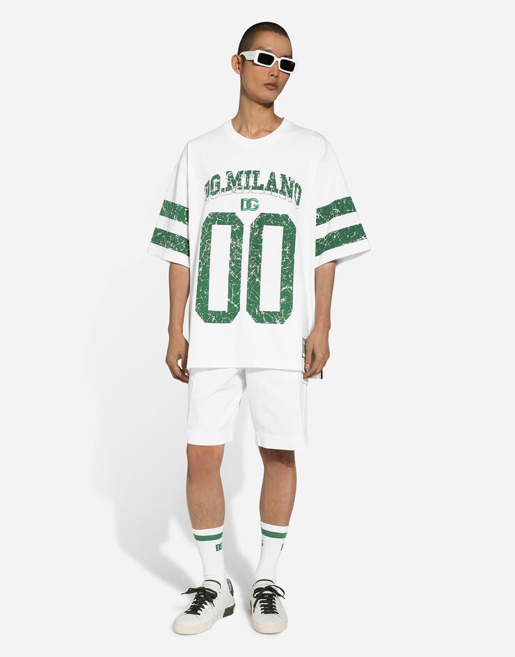 Dolce & Gabbana Bermudas De Gabardina Con Bolsillos Laterales