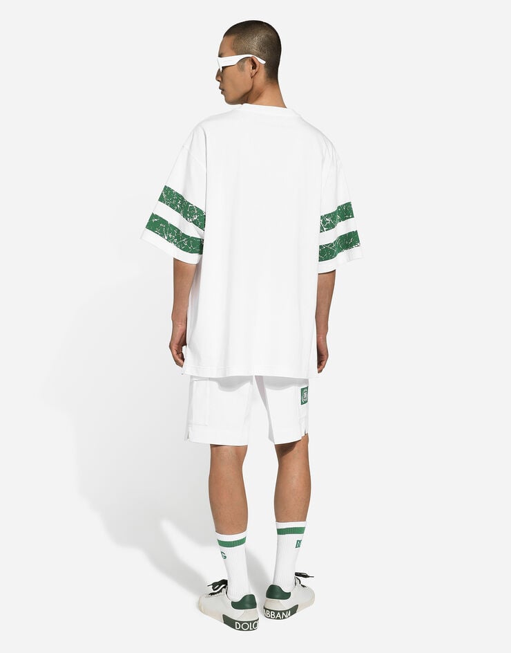 Dolce & Gabbana Bermudas De Gabardina Con Bolsillos Laterales