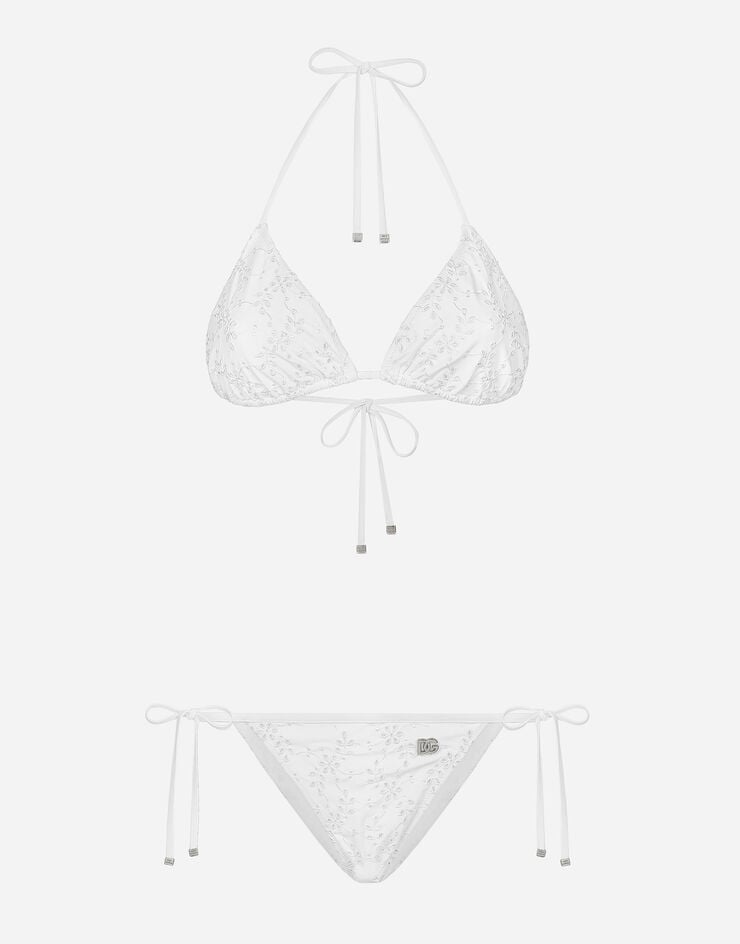 Dolce & Gabbana Bikini de triángulo de bordado inglés