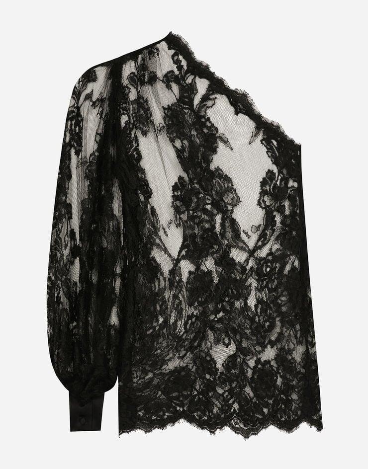 Dolce & Gabbana Blusa Con Hombro Descubierto De Encaje Chantilly