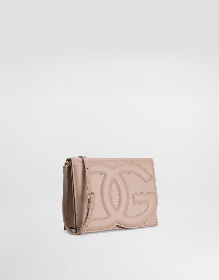 Dolce & Gabbana Bolso Bandolera DG Logo Bag En Piel De Becerro