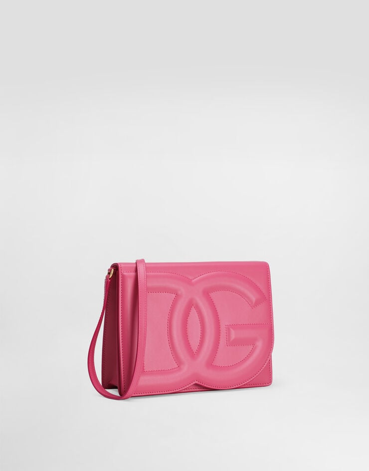 Dolce & Gabbana Bolso Bandolera DG Logo Bag En Piel De Becerro